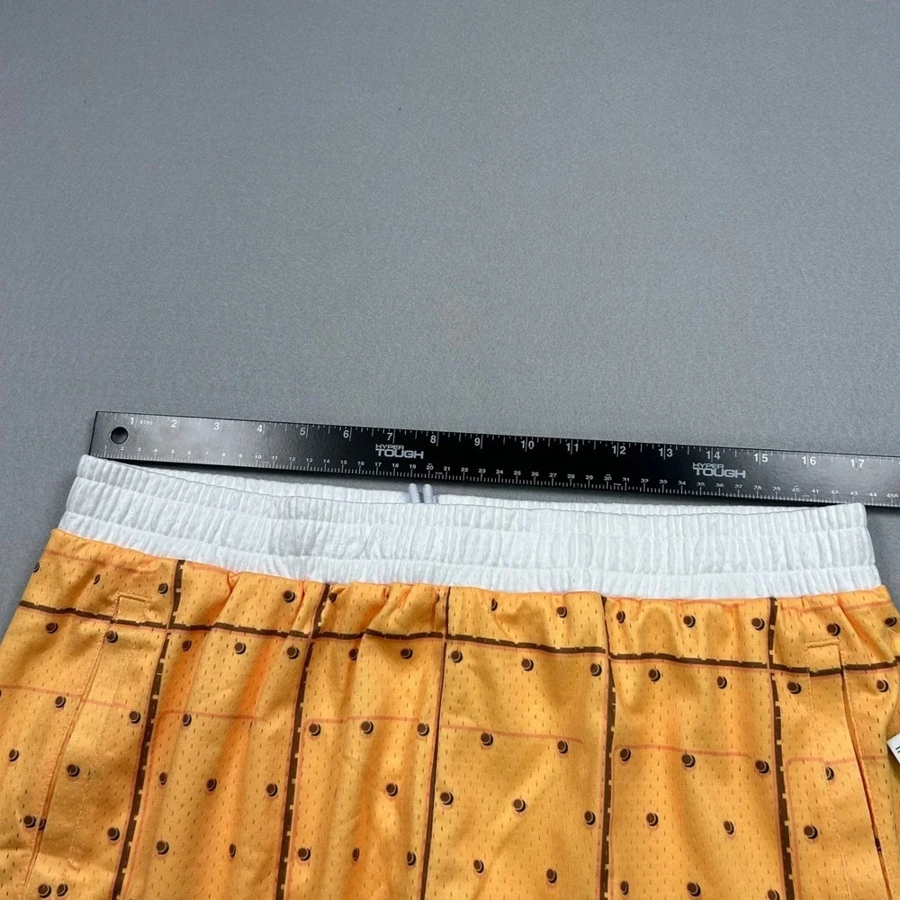 Baseball Lifestyle 101 Mens Smores Mesh Athletic Shorts Graham‎ Cracker Orange